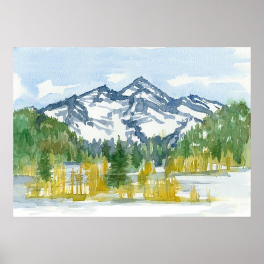 Rocky Mountains Winterschnee Colorado Poster (Vorne)