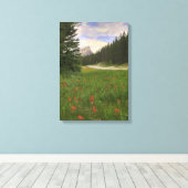 Rocky Mouuntains Leinwanddruck (Insitu (Holzboden))