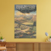 Rocky Mt. Nat'l Park Brochure # 1 Leinwanddruck (Insitu (Wohnzimmer))