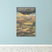 Rocky Mt. Nat'l Park Brochure # 1 Leinwanddruck (Insitu (Holzboden))