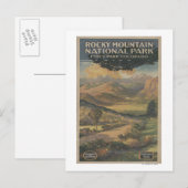 Rocky Mt. Nat'l Park Brochure # 1 Postkarte (Vorne/Hinten)