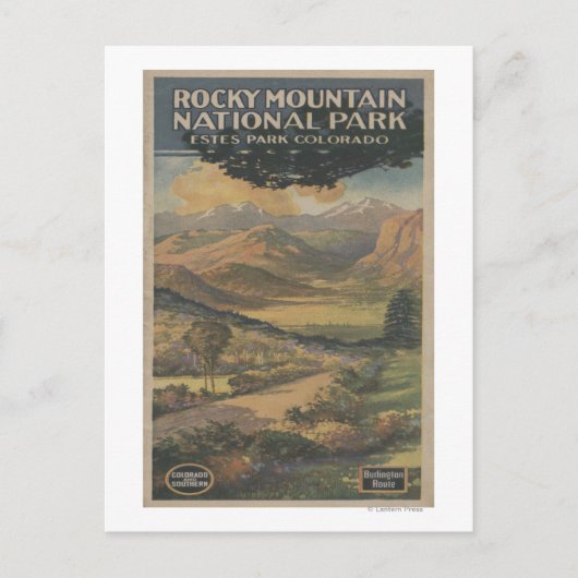 Rocky Mt. Nat'l Park Brochure # 1 Postkarte (Vorderseite)