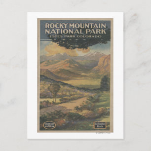 Rocky Mt. Nat'l Park Broschüre # 1 Postkarte