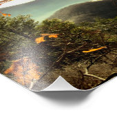 Rocky Mtn. Appalachen-Weg, Georgien Fotodruck (Ecke)