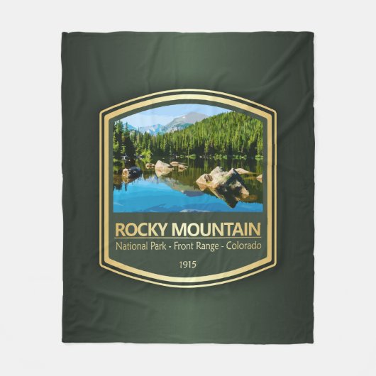 Rocky Mtn NP (PF1) Fleecedecke (Vorderseite)
