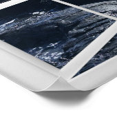 Rocky Ocean Coast mit Fensterrahmen Poster (Ecke)