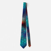 Rocky- oder Aluminiumfolie unter blauem und rotem Krawatte (Vorderseite)