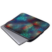 Rocky- oder Aluminiumfolie unter blauem und rotem Laptopschutzhülle (Vorne Knopf)
