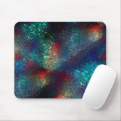 Rocky- oder Aluminiumfolie unter blauem und rotem Mousepad (Mit Mouse)