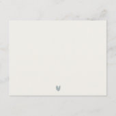 Rocky Pine Mountain Seascape Hochzeiten Details Begleitkarte (Rückseite)