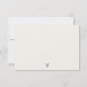 Rocky Pine Mountain Seascape Wasserfarbene Hochzei RSVP Karte (Rückseite)