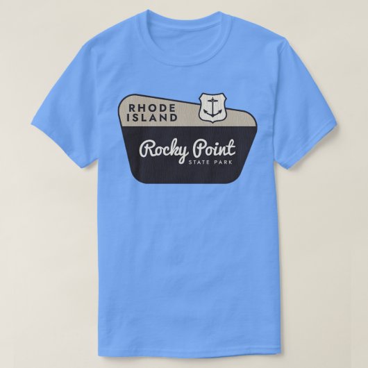 Rocky Point Staaten Park Rhode Island Begrüßungsze T-Shirt (Design vorne)