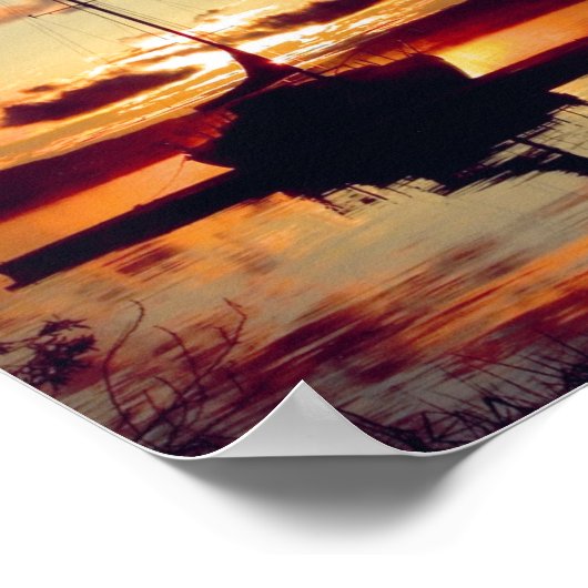 Rocky Point Sunset Poster (Ecke)