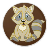 Rocky Raccoon Keramik Knobs Keramikknauf (Vorderseite)