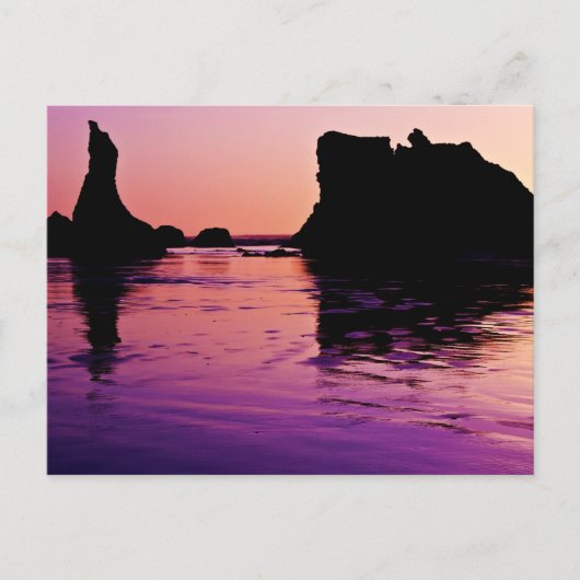 Rocky Reflections - Bandon, Oregon Postkarte (Vorderseite)