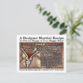 Rocky Road Martini Rezept Postkarte (Stehend Vorderseite)
