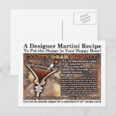 Rocky Road Martini Rezept Postkarte (Vorne/Hinten)