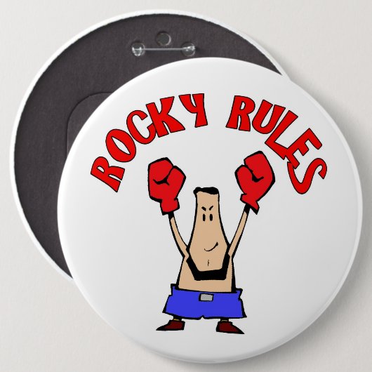 Rocky Rules, Boxer Button (Vorne & Hinten)