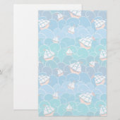 Rocky Sea Pattern Briefpapier (Vorne/Hinten)
