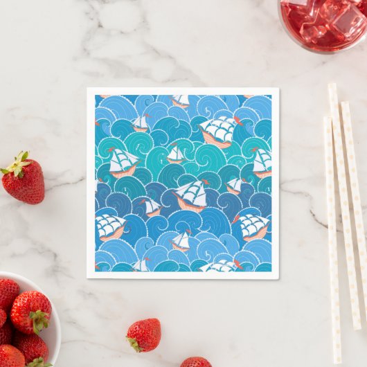 Rocky Sea Pattern Serviette (Beispiel)