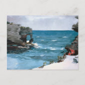 Rocky Shore Bermuda Winslow Homer Postkarte (Vorderseite)