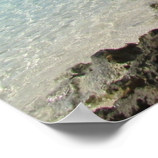 Rocky Shore - Coco Cay Poster (Ecke)