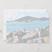 Rocky Shore St. Thomas Wedding Products Einladung (Rückseite)