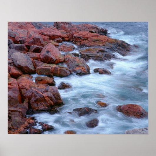 Rocky Shoreline with water, Kanada Poster (Vorne)