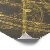 Rocky | Steampuchhörnchen Digitale Kunst Poster (Ecke)