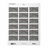 Rocky Surface Address Labels Adressaufkleber (Vorne)