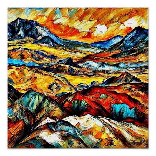 Rocky Terrain Poster (Vorderseite)