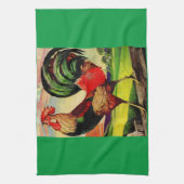 Rocky the Handsome Rooster Handtuch (Vertikal)