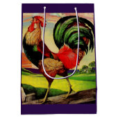 Rocky the Handsome Rooster Mittlere Geschenktüte (Rückseite)