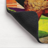 Rocky the Handsome Rooster Mousepad (Ecke)