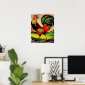 Rocky the Handsome Rooster Poster (Heimbüro)