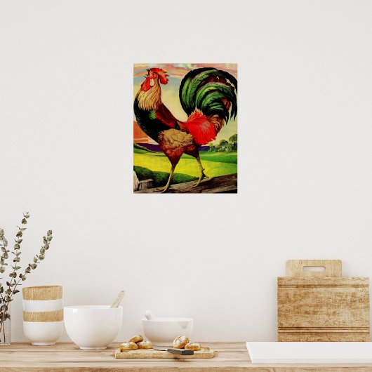 Rocky the Handsome Rooster Poster (Küche)