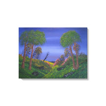 Rocky Valley Blue Sky farbenfrohe Landschaft