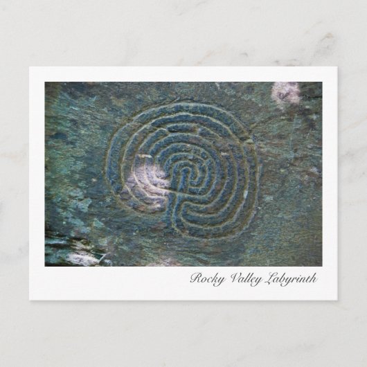 Rocky Valley Labyrinth Postkarte (Vorderseite)