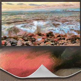 Rocky Waves 0742 Art Print Poster