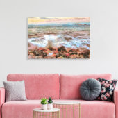 Rocky Waves 0742 Kunst Leinwanddruck (Insitu (Wohnzimmer))