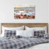 Rocky Waves 0742 Kunst Leinwanddruck (Insitu (Schlafzimmer))