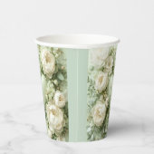 Rococo Butterfly Garden Galentine Floral Elegance Pappbecher (Rechts)