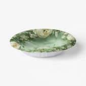 Rococo Butterfly Garden Galentine Floral Elegance Pappteller (Gewinkelt)