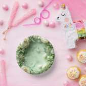 Rococo Butterfly Garden Galentine Floral Elegance Pappteller (Party)