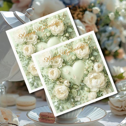 Rococo Butterfly Garden Galentine Floral Elegance Serviette