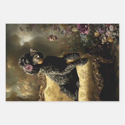 Rococo Buzz Bee themes Heavy Weight Decoupage Geschenkpapier Set (Vorderseite 2)