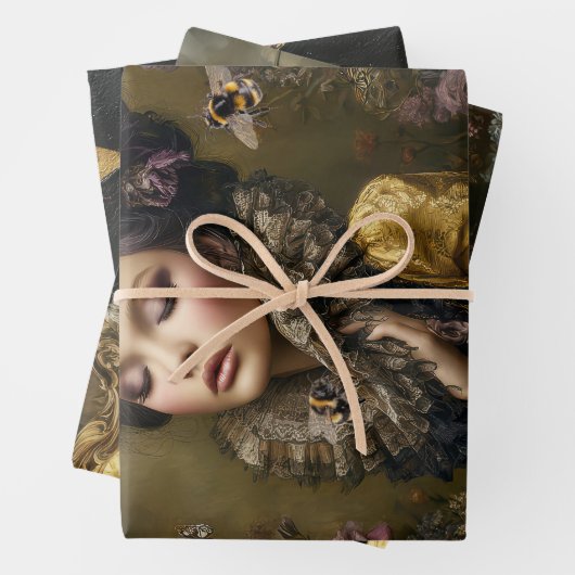 Rococo Buzz Bee themes Heavy Weight Decoupage Geschenkpapier Set (Beispiel)