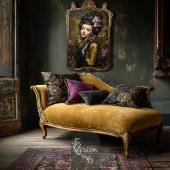 Rococo Buzz Moody Victorian Portrait & Floral Art Seidenpapier