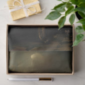 Rococo Buzz Schwarzer Pudel Vintage-Ölgemälde Seidenpapier (Geschenk)