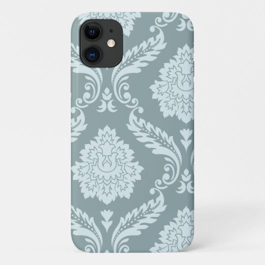 Rococo Damask Art I Duck Egg Blue+Teal Case-Mate iPhone Hülle (Rückseite)